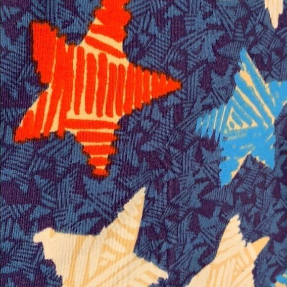LuLaRoe XS Irma. Red, white, and blue B1 - Picture 2 of 5